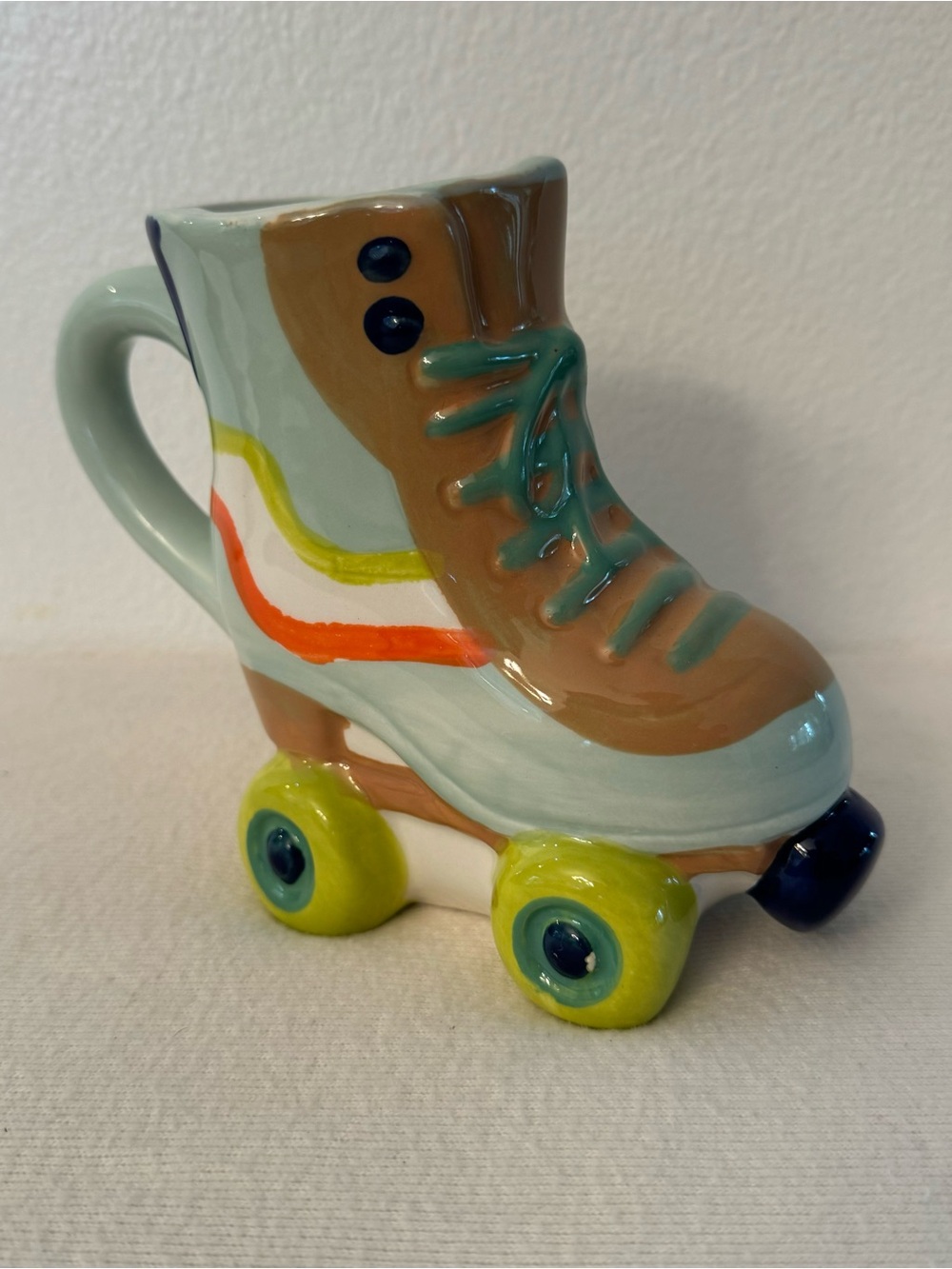 Room Essentials Roller Skate Boot Mug Ceramic Novelty Cup NEW